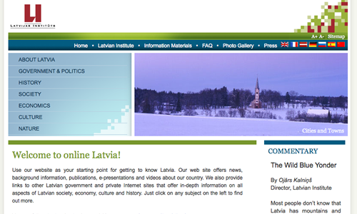 latvia Uses Joomla