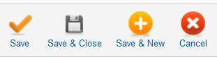 Module save buttons. 