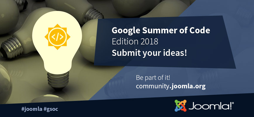 Joomla Google Summer of Code 2018 