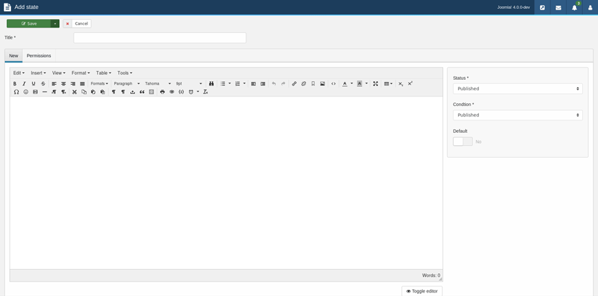 Joomla Publishing Workflow