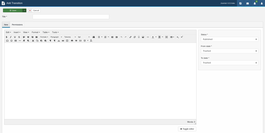 Joomla Publishing Workflow