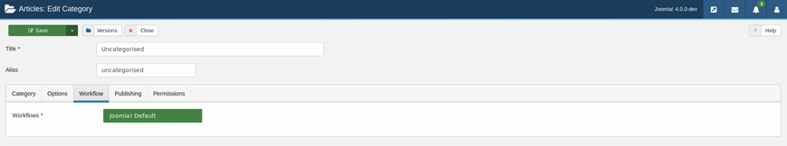 Joomla Publishing Workflow