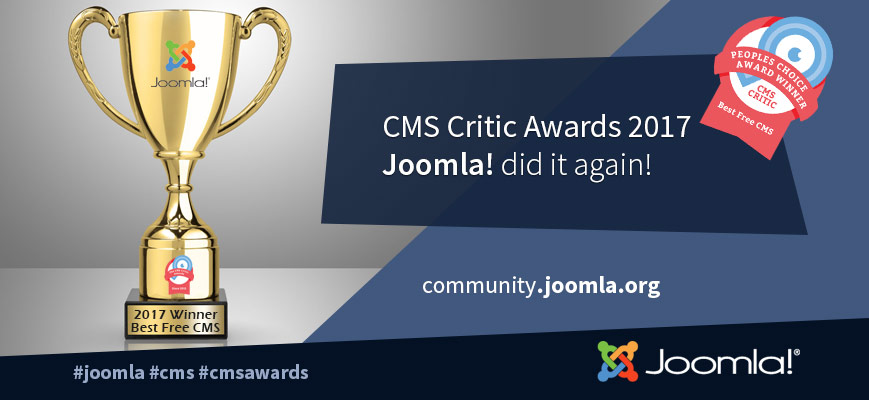 Joomla CMS Critic Award 2017